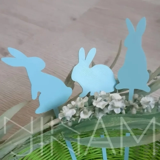 Zápich do květináče zajíc